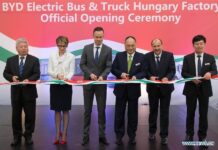 BYD จีนเปิดโรงงานผลิตรถบัสไฟฟ้าแห่งแรกในยุโรป