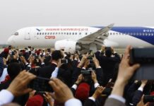 ยอดสั่งซื้อเครื่องบิน C919 ของจีน พุ่งสูงแตะ 600 ลำแล้ว