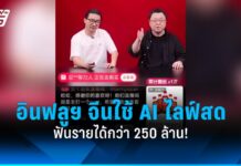 สุดเจ๋ง! อินฟลูฯ จีนใช้ AI ไลฟ์สด 6 ชั่วโมงติด สร้างรายได้ 250 ล้าน!